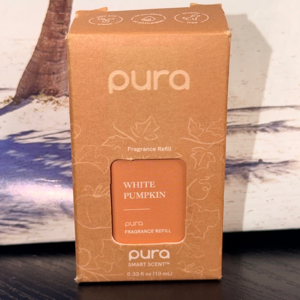 Pura Smart Scent Fragrance Refill White Pumpkin 0.33 fl oz 10ml Fall Scent NEW